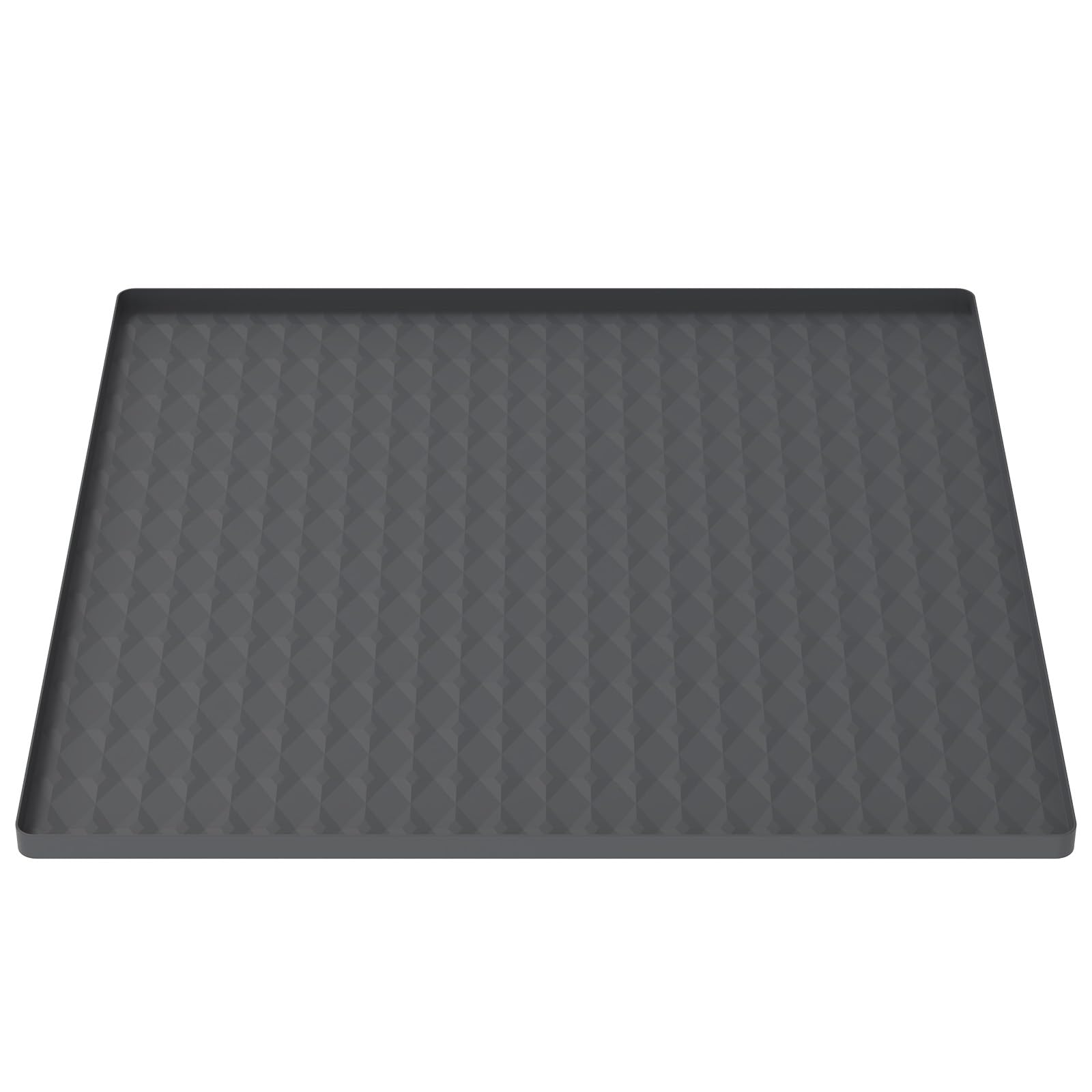 Abizarch Mini Fridge Silicone Mat, 23.6''x23.6'', Under Refrigerator Mat Mini Fridge Drip Pan Prevents Appliance Leakage Water Spills, Protects The Floor from Damage and Cleanliness