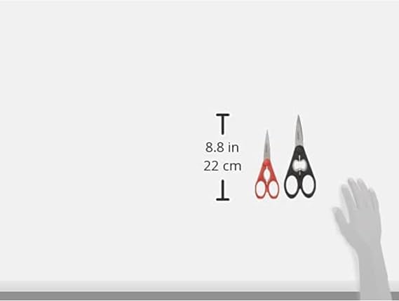Cuisinart 2 Piece Shears Set, 8/7, Black/Red
