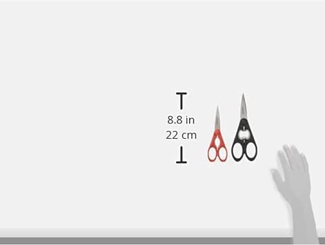 Cuisinart 2 Piece Shears Set, 8/7, Black/Red