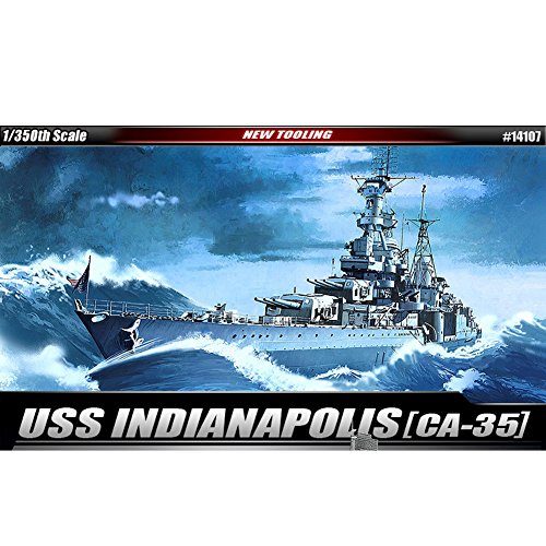 Maquette USS Indianapolis CA35 Academy 14107 montage précis sans défaut 1/350