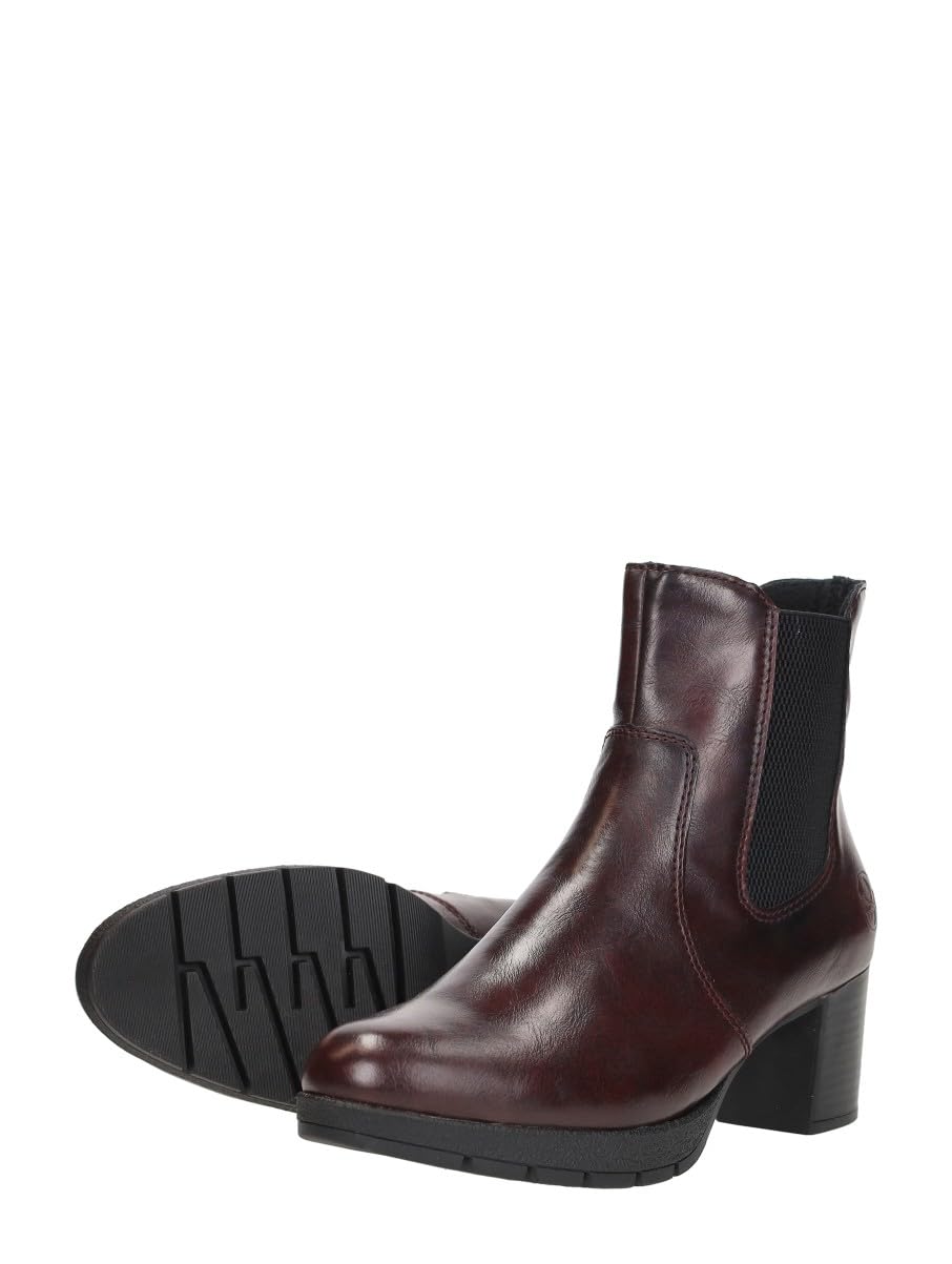 Rieker Bottines Chelsea 77674 pour femme, rouge, 43 EU, rouge, 43 EU