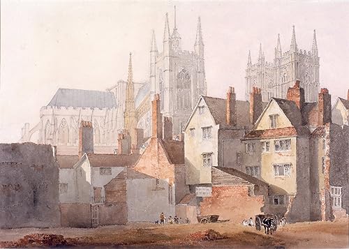 Affiches et gravures Vieux Westminster David Cox : Impression sur toile salon 60x90cm
