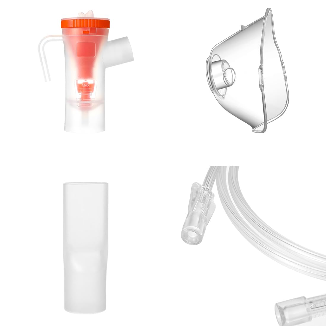 Accessoire pour inhalateur adulte Nébuliseur Tuyau d'air Embout buccal Filtre Kit nébuliseur universel avec masque