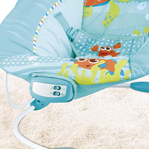 Cadeira De Descanso Musical E Vibratória Fundo Do Mar, Mastela, Verde, Médio