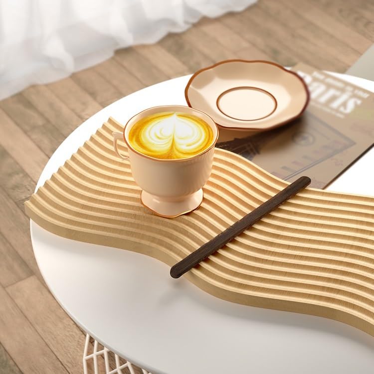 Bandejas Servir Comida Bandeja de Madera Estilo japonés WABI-sabi Adornos Bandeja Almacenamiento Accesorios Foto for Comida Servicio Postre Mesa Cama