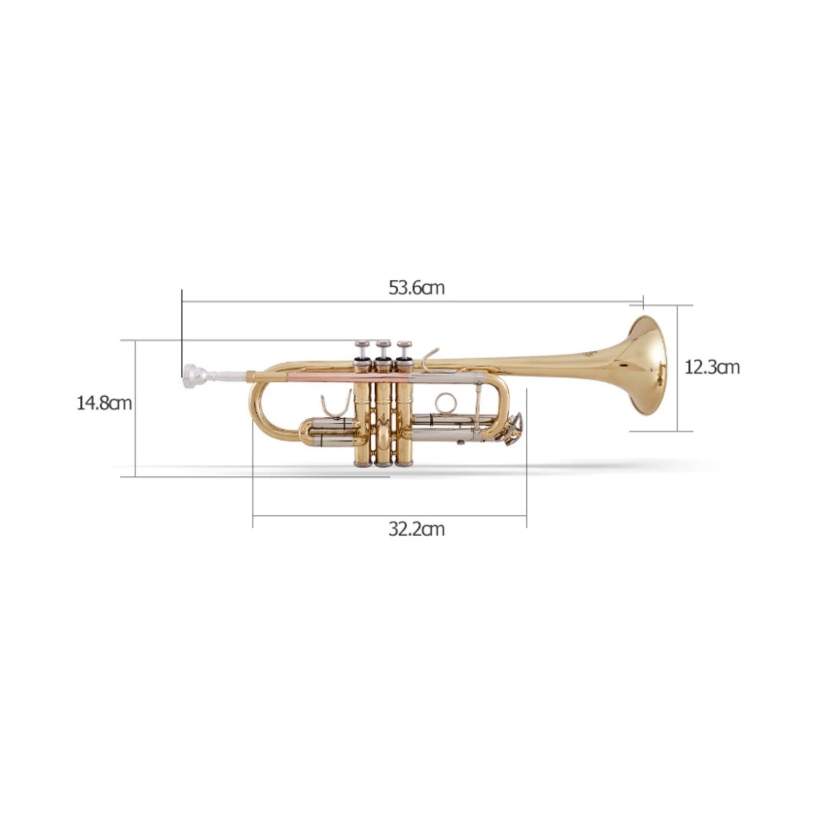 Instrument Muzyczny Trąbka C Trąbka Trójtonowa Trąbka C Standardowa Trąbka Początkujący Uczeń Instrument Dęty Blaszany Student Trąbka