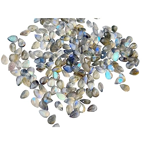 Pierre de labradorite poire naturelle idéale pour sertissage de pendentifs bohèmes