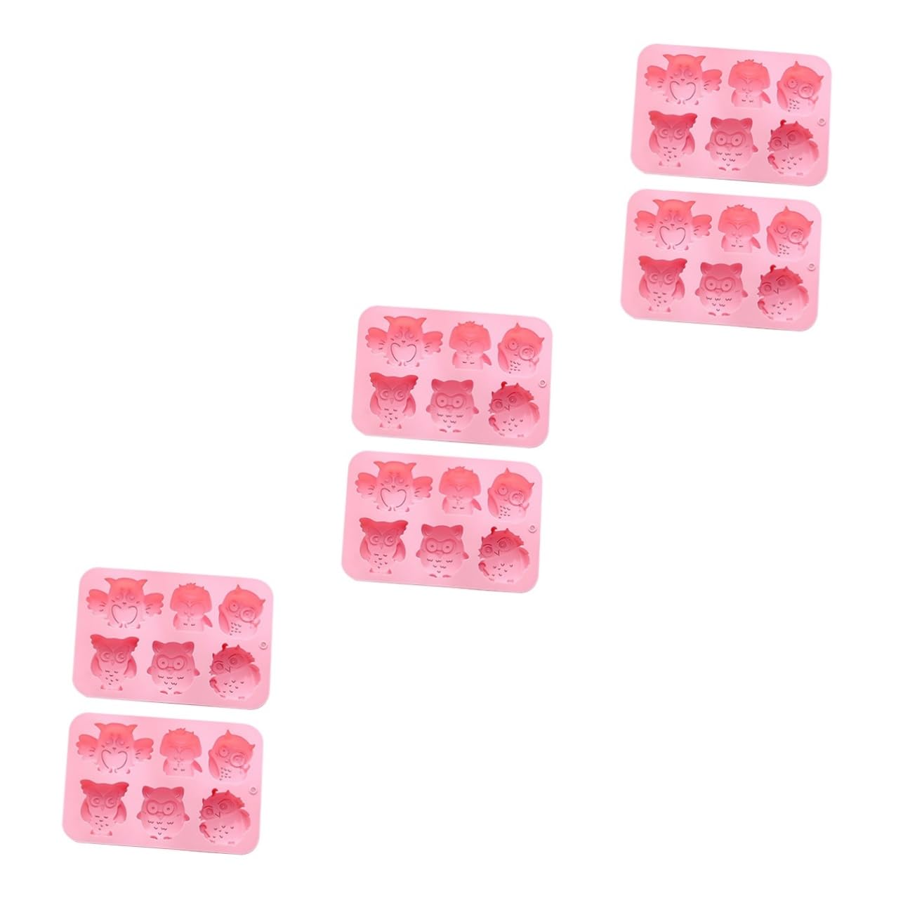 UPKOCH 6stücke Silikonform Für Katzenkopf-Kekse Backform Für Fondant Und Schokolade Backwerkzeug Für Kreative Kuchen Und Desserts Leicht Zu Reinigen Entformen