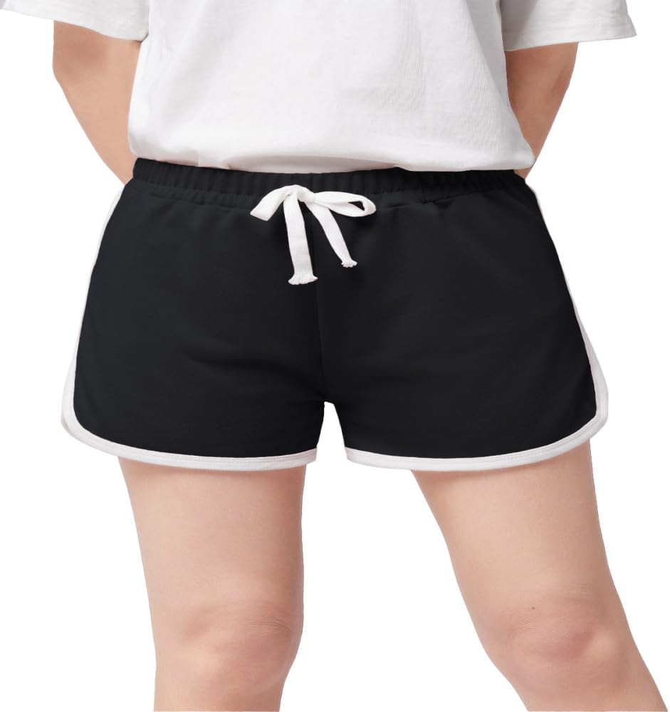 Girls Shorts Quick Dry Kids Athletic Soccer Running Dolphin Shorts with Drawstring