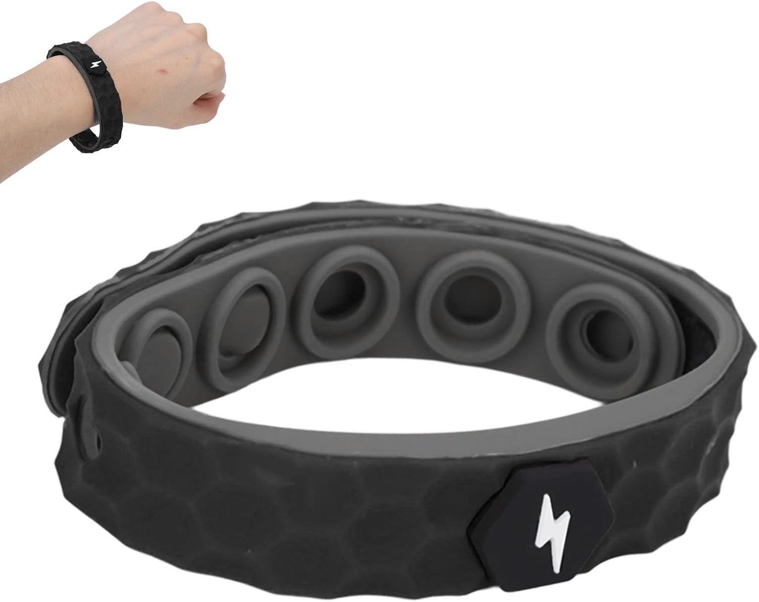 Antistatic Bracelet,Electrostatic Removal Bracelet Cordless Negative Ions Silicone Antistatic