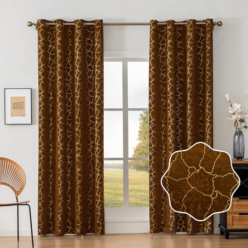 Ystyle Samtvorhang 2er Set 140x225cm, Blickdichte Vorhänge Samt für Schlafzimmer Wohnzimmer mit Ösen… – Ansicht 2