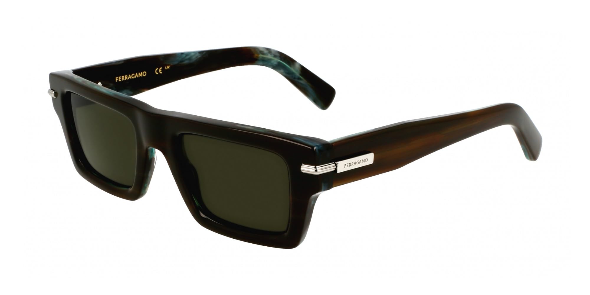 GAFAS FERRAGAMO - SF2034S C: STRIPED KHAKI/EYE SIZE: 50 BRIDGE: 22 HORIZONTAL MEASUREMENT: 50 VERTICAL MEASUREMENT: 35 Cura della persona e salute
