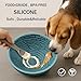 OHMO Slow Feeder Lick Bowl for Dogs(Light Blue, Small,6.3