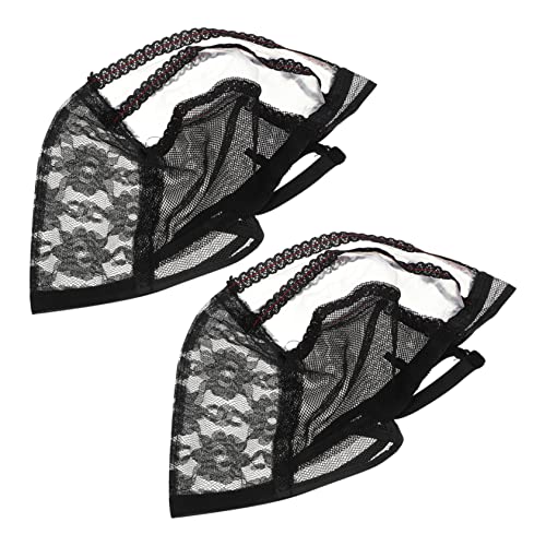 Mikinona Elastic Wig Caps 2pcs Lace Wig Net Comfortable Breathable Cap Reusable Making Head Cover