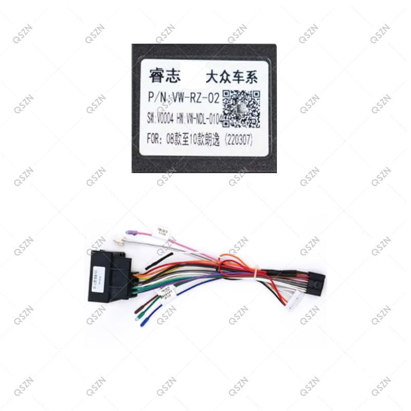 Car for Audio 16PIN Android Power Cable Adapter with Canbus Box for Volkswagen Lavida 2008 2009 2010 2011 Wiring Harness - (A, Color Name: Set)