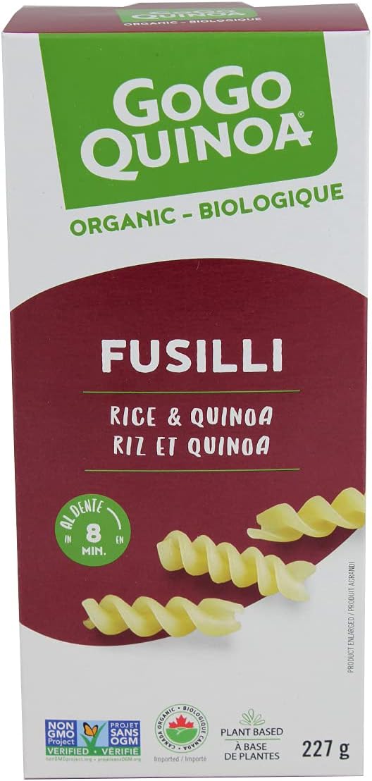 GoGo Quinoa Pasta Rice & Quinoa Fusilli Organic GlutenFree Non