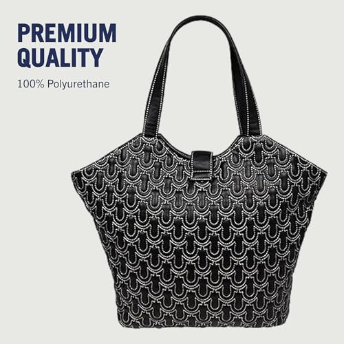 Bolso Tote True Religion con detalle de candado negro miniatura 5