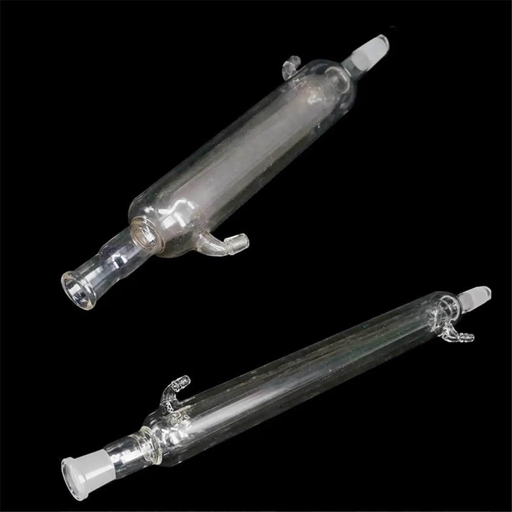 Equipos y suministros de laboratorio Condensador recto de vidrio borosilicato doble 200/300/400 mm, 19/26, 24/29 y 29/32, resistente al calor