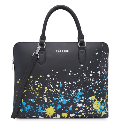 Image of Caprese Splash Laptop Bag for Women (Large, Black)