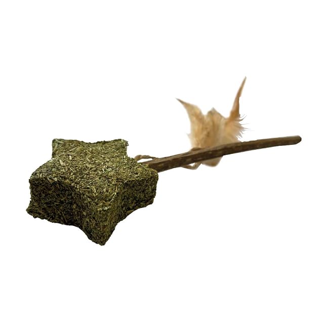 Foto 2 de 7 de Croci Euphoria Stick Catnip Star - Juguete Comestible para Gatos con Hierba gatera, 12 cm