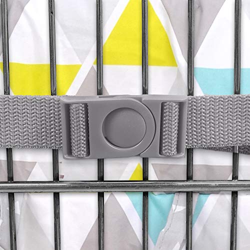 image for Nuby Baby Shopping Cart Cover and High Chair Cover 2 in 1, Geometric T