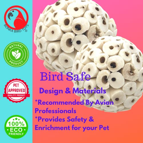 Image of Bonka Bird Toys, Sola Atta Ball Bird Toys (Pack of 2)