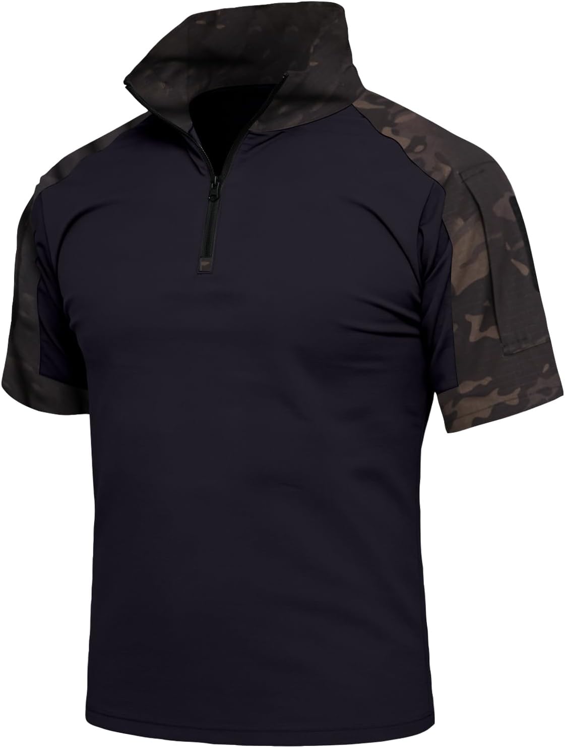 Ymosrh Men's Camo Polo Shirt Short Sleeve Active Performance Golf Tennis Summer Casual Outdoor Collar Shirts, S-4XL