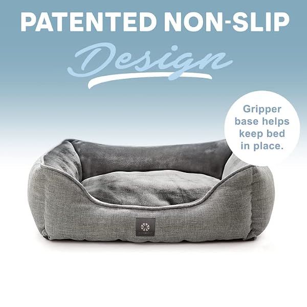 MICRODRY Supportive Bolster Pet Dog Bed 36x26x8 – Perfect for Small, Medium and Large Dogs and Cats, Comfortable Soft Plush Fabric, Durable, Easy to Clean & Skid Resistant Base, Light Grey MICRODRY Supportive Bolster Pet Dog Bed 36x26x8 – Perfect for Small, Medium and Large Dogs and Cats, Comfortable Soft Plush Fabric, Durable, Easy to Clean & Skid Resistant Base, Light Grey