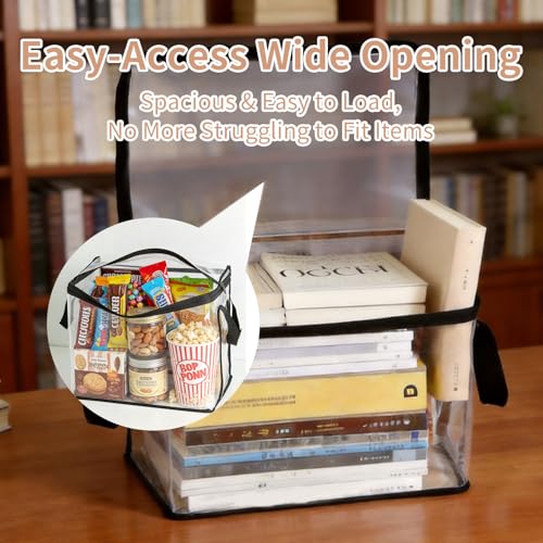 2PCS Clear Book Storage Bag