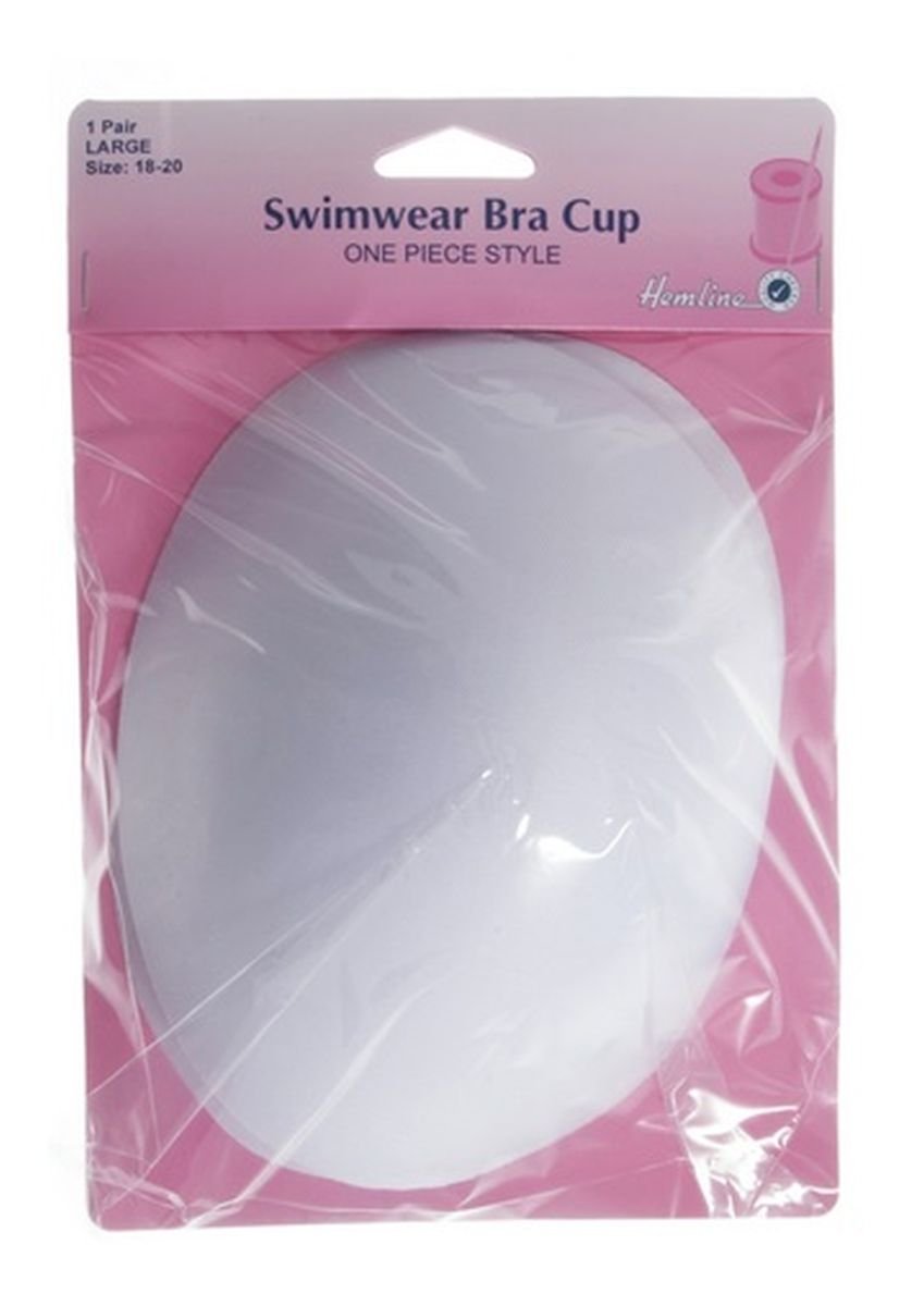 Hemline Swimwear Bra Cups – Medium 14-16 One-Piece Style Swimwear Pads for Lift and Support, Padded for Comfort and Enhancement Pair