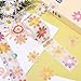Whaline Boho Floral Stickers Roll Laser Groovy Daisy Flower Seal Stickers Hippie Waterproof Self-Adhesive Decals for Back to School Envelope Journal Scrapbook Gift Decor Birthday Holiday, 500 Pcs
