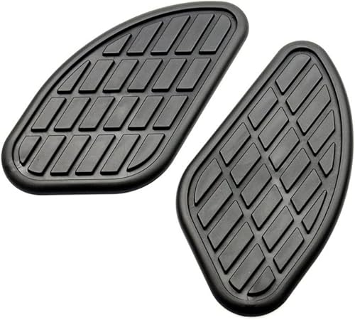 BETOXI Motorcycle Stickers Universal Retro Motorcycle Cafe Racer Gas Fuel Tank Rubber Sticker Protector Knee Tank Pad Grip Decal (Color 01)