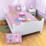 Öko-Tex Standard 100 CTI 037606 Baby-Bettwäsche Hello Kitty Balloon / 100 x 135 + 40 x 60 cm
