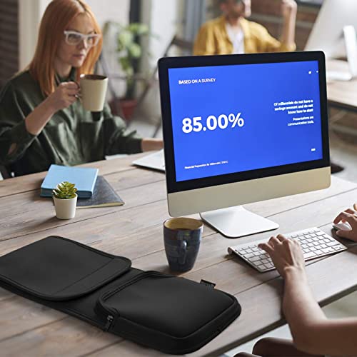 Case Star Keyboard Sleeve Travel Case Pouch For Full-Size Mechanical And Standard Gaming Esports Keyboards (Up To 18 Inches)-Padded Fluffy Lining Adjustable Height Neoprene Keyboard Bag Case (Black) #TOP6