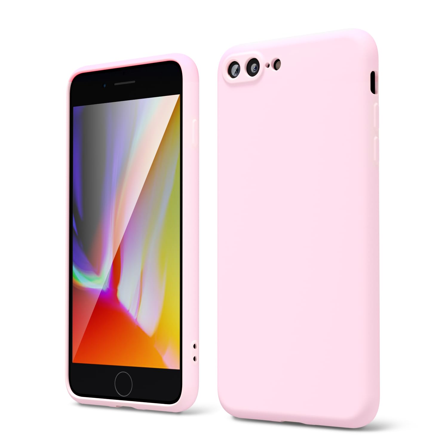 oakxco for iPhone 16 Pro Max Case Liquid Silicone, Soft Rubber Gel Elegant Aesthetic Basic Simple Cover, Cute Thin Slim TPU Matte Solid Color Plain Smooth Case for Women Girl, Light Pink — view 575