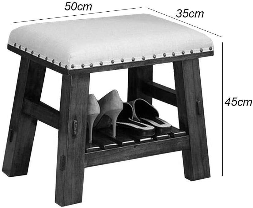 Tabouret de Table Basse Riveté 50 cm : Le Repose-Pieds Ottoman Idéal - 3