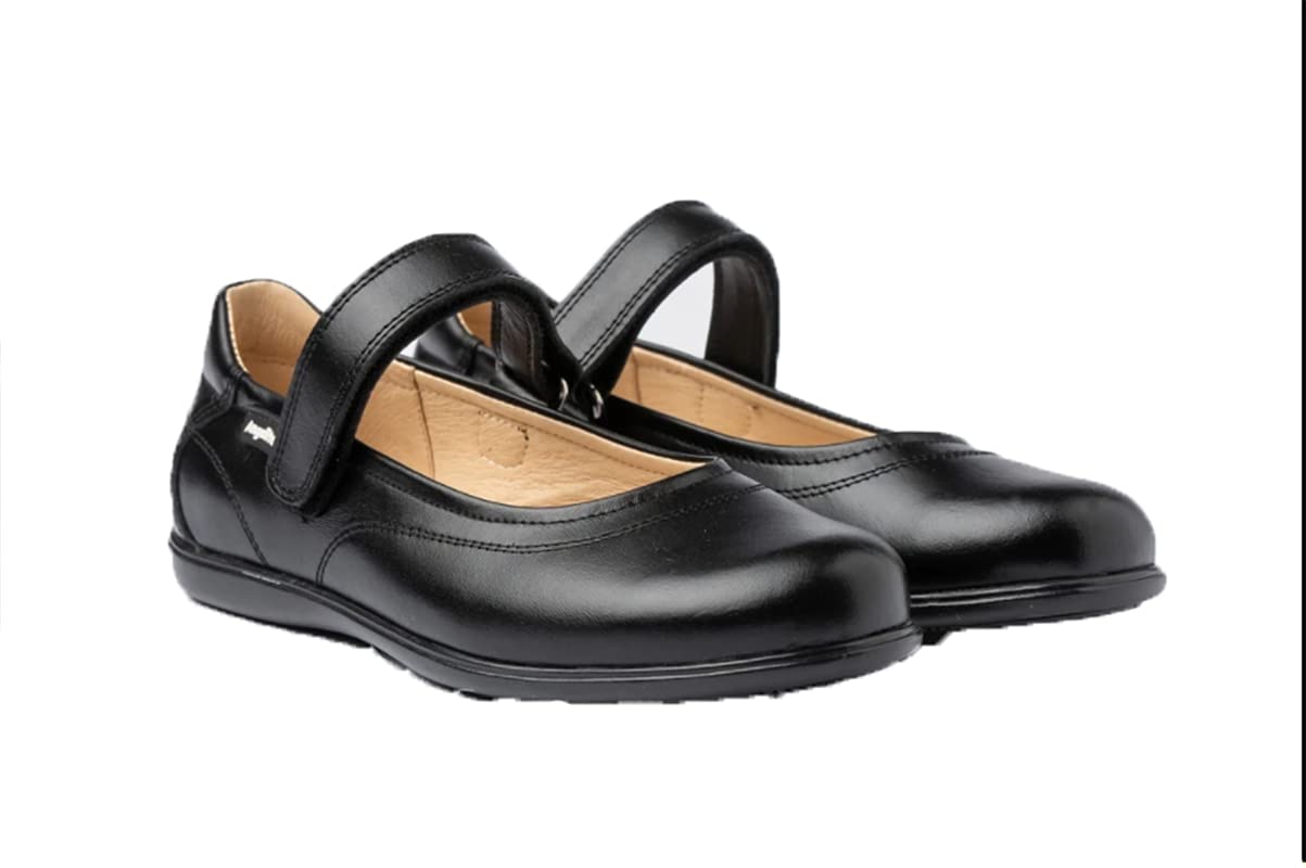 Angelitos Mercedita COLEGIAL, Mod 460 Bailarina Producto Nacional, 100% Piel (Negro, numeric_34)