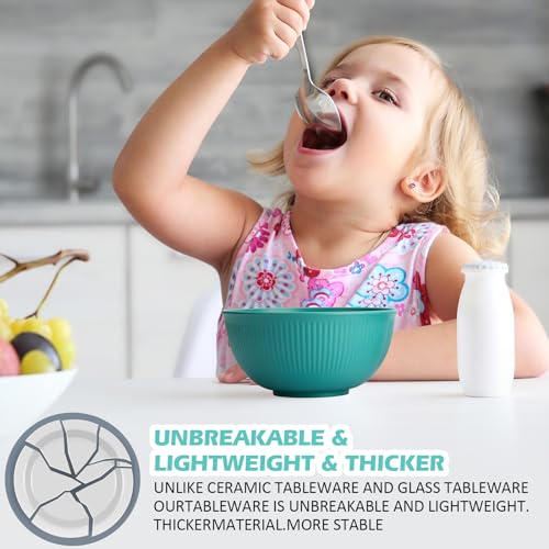 LIANGKEN Unbreakable Cereal Bowls 24 oz, Set of 6 by LIANGKEN - Image 3