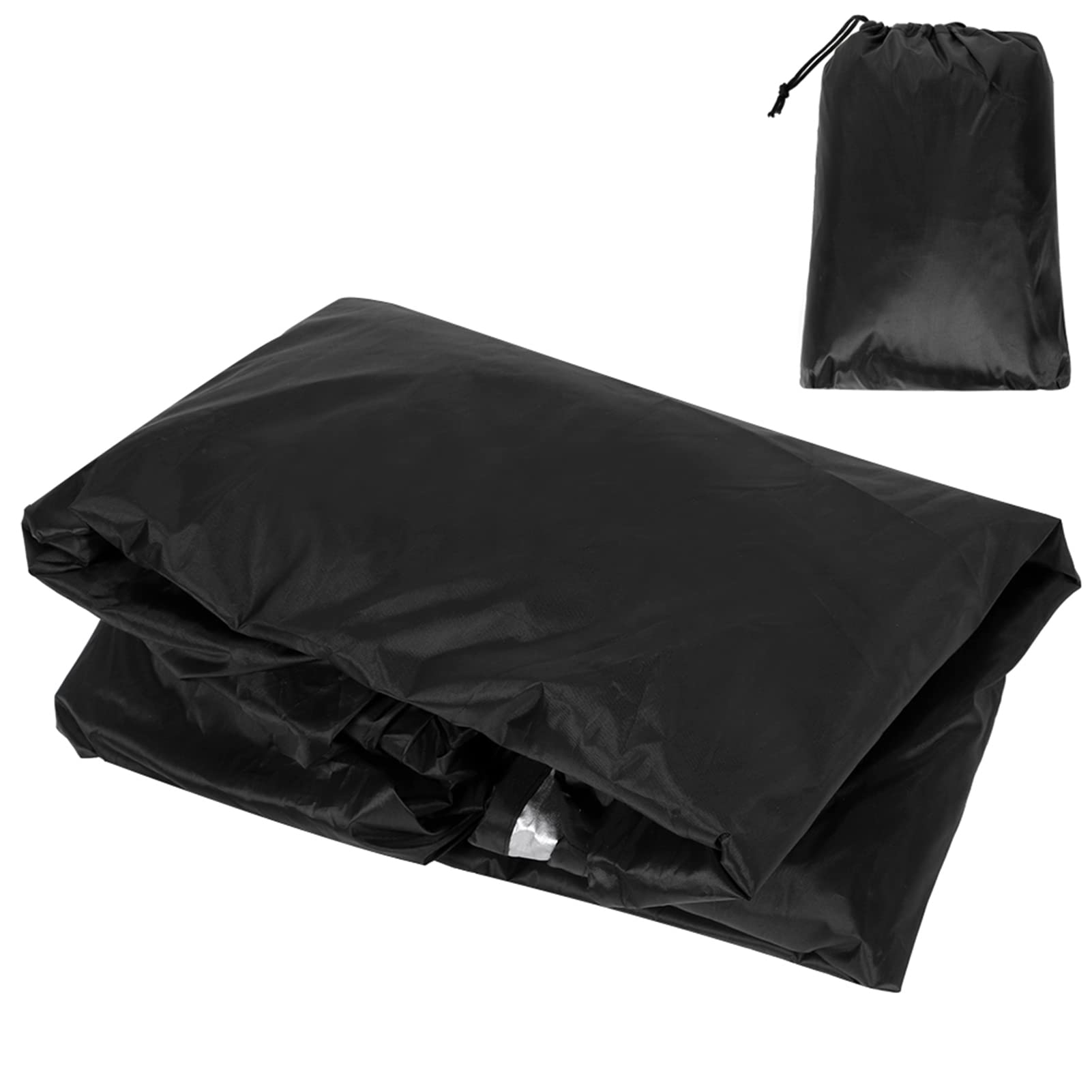 Generic Okładka Golfowa, Akcesoria do Wózka Golfowego 210D Czarny Wózek Wózek Okładka Deszczowa z torbą do Przechowywania do Wózka Golfowego do Domu, 92x52x66in
