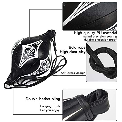 image for Double End Speed Bag Workout，Exercise Boxing Ball，PU Leather Boxin