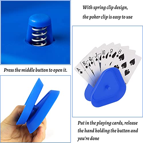 FainFun Porta Carte da Gioco di Plastica, 4 Pezzi