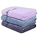 BOBOR Gym Towels Set, Microfiber Sports Towel for Men and Women, Super Soft and Quick-Drying 3-Pack Set Towel, for Tennis, Yoga, Cycling, Swimming (1Blue+1Purple+1Gray, 14