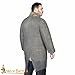 Lord of Battles Medieval Hauberk Round Ring Chainmail Shirt for Historical Reenactments,Butted 9mm 16 Gauge, Spring Steel Natural