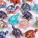 8PCS Crystal Turtle Figurine Set - Handmade Sea Turtle Resin Decor for Home, Office & Fish Tank, Healing Crystal Animal Statues for Desk, Shelf or Meditation Space (1.92