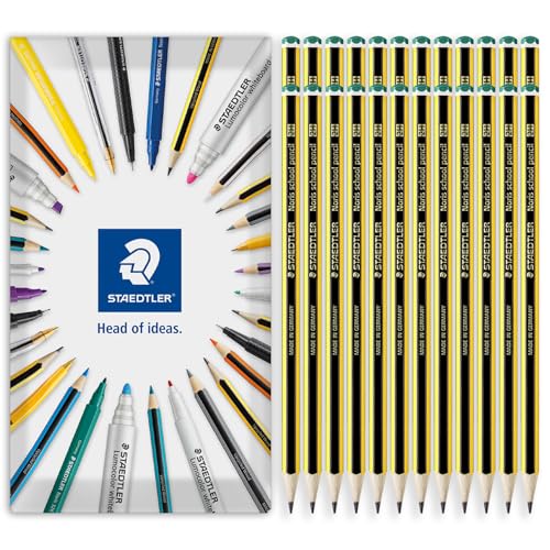 Crayons d'école Staedtler Noris 121 2H pour les cours de géométrie et croquis techniques