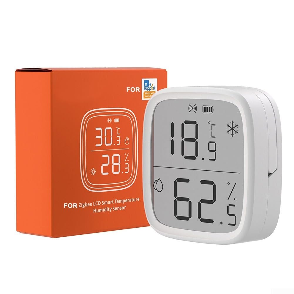 Moniteur de température et d'humidité pour Sonoff SNZB-02D, écran LCD sans fil, capteur d'humidité intelligent, pour la maison, les animaux domestiques, le garage, Hygromètre Intérieur Digital