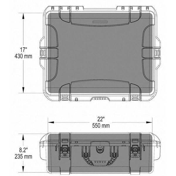 Maleta rígida impermeable NANUK 945 con espuma naranja miniatura 5