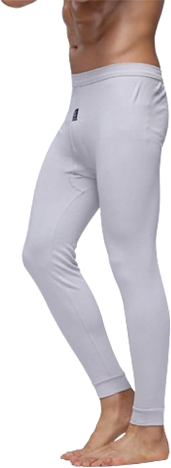 Thermal Underwear for Men, Soft Warmth Long Johns, Winter Cold Weather Thermal Bottoms(Gray,XX-Large)