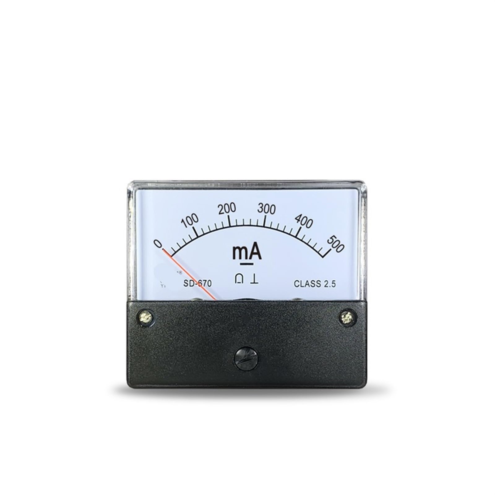 Ampèremètre DC 200mA SD670 cadran analogique pour mesure courant continu