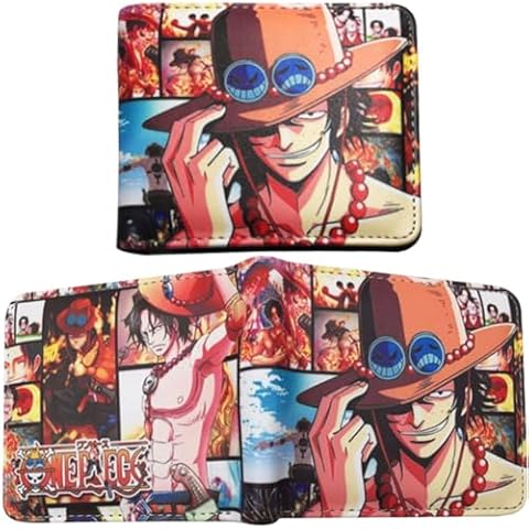 One Piece PU Leather Cartoon Wallet Cover